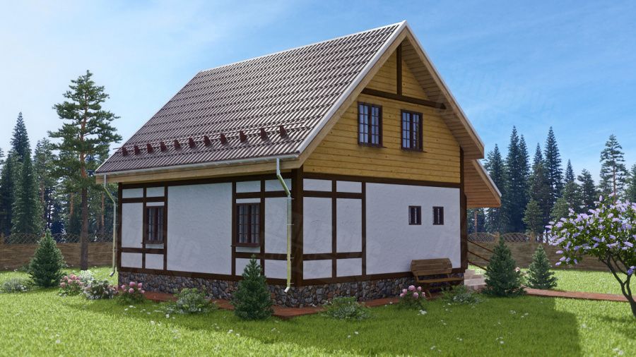 Проект комбинированного дома «Счастливый»