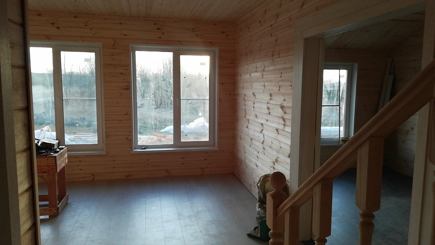 Каркасный дом 12,8 х 7,5 м, находящийся в Раменском р-не Московской области