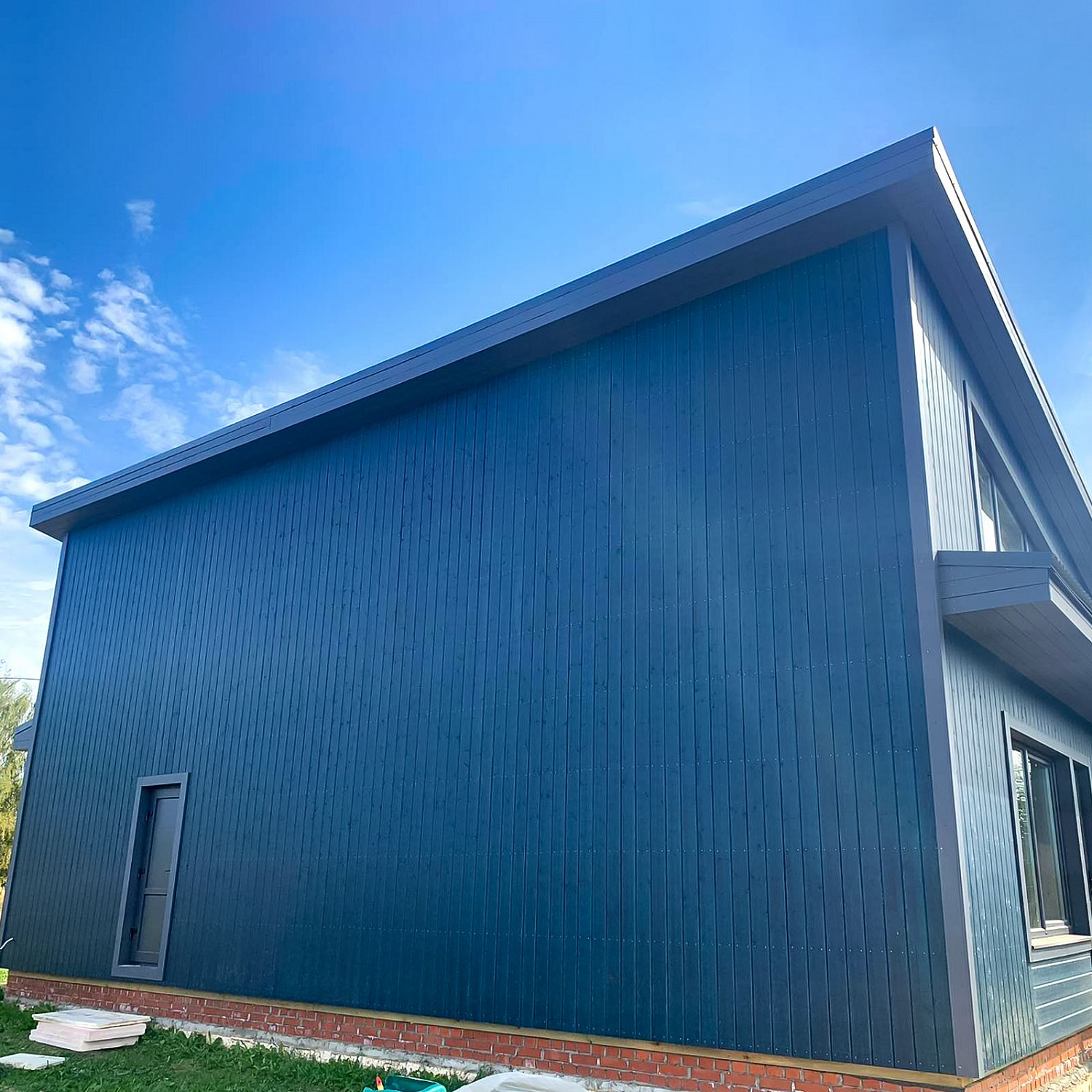 Одноэтажный каркасный дом по индивидуальному проекту