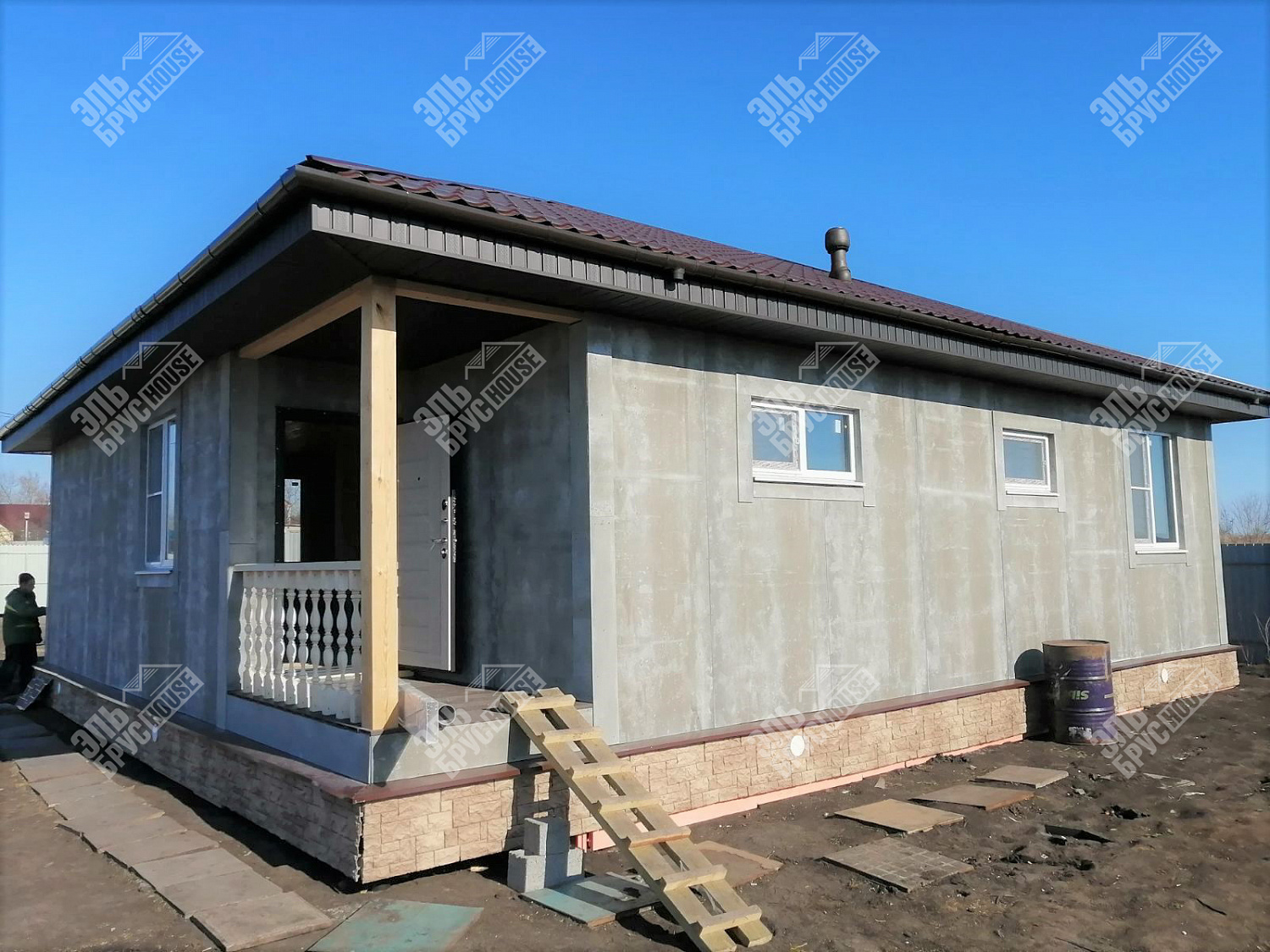 Каркасный дом под ключ в Республике Мордовия, д. Суркино
